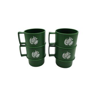 Tupperware Vintage Coffee / Tea Mugs  Holiday set of 4
